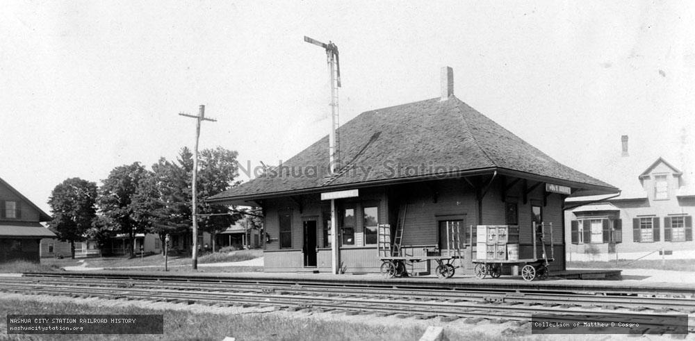 Postcard: West Burke Railroad Station, West Burke, Vermont